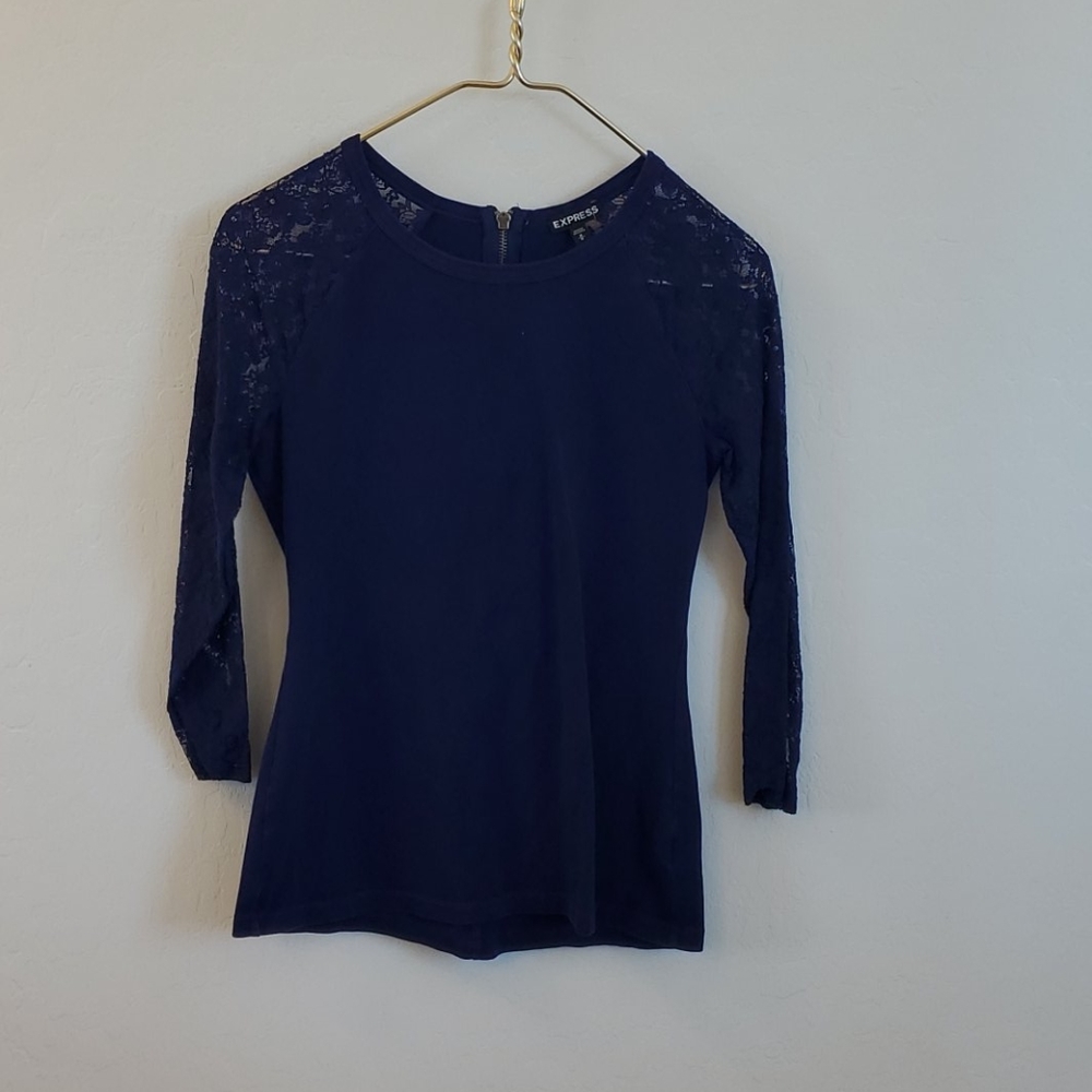 Express blue top size M